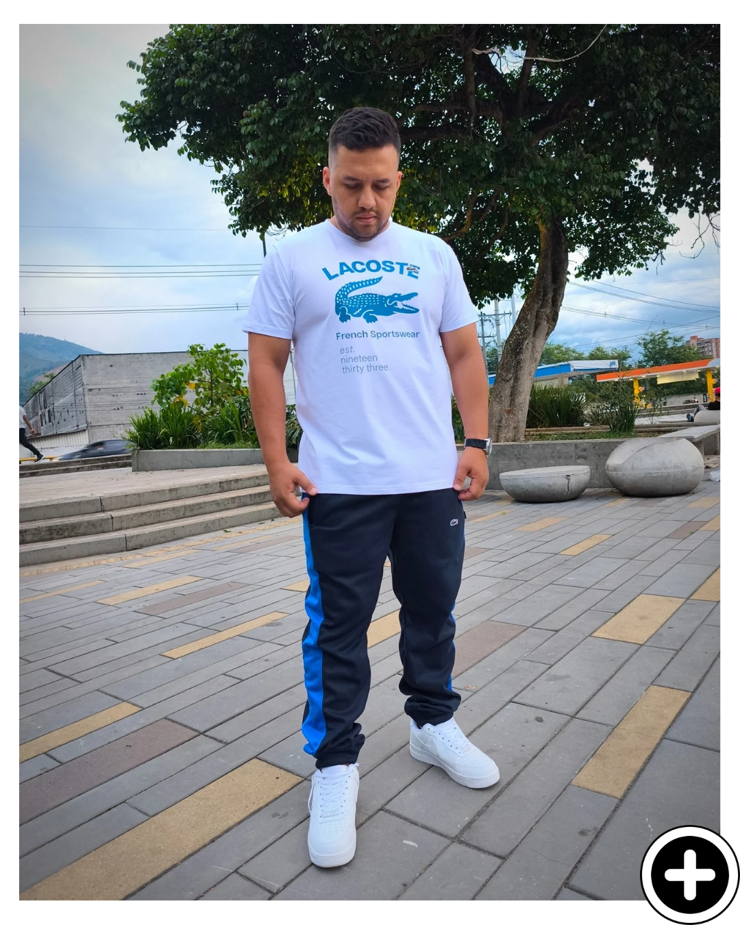 Conjunto Lacoste Camiseta Sudadera