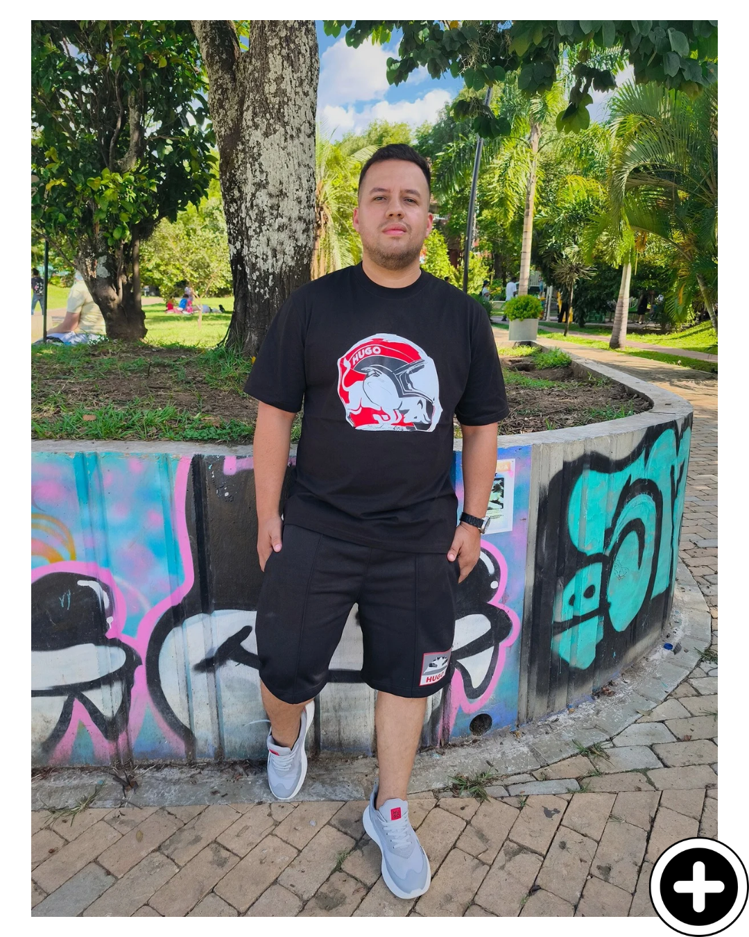 Conjunto Hugo BOSS Camiseta Bermuda