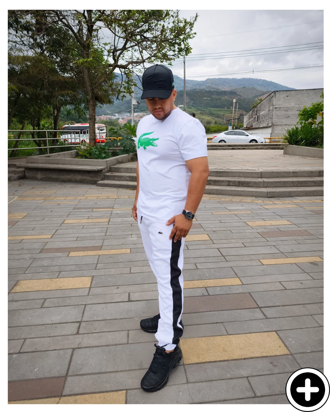 Conjunto Lacoste Camiseta Sudadera