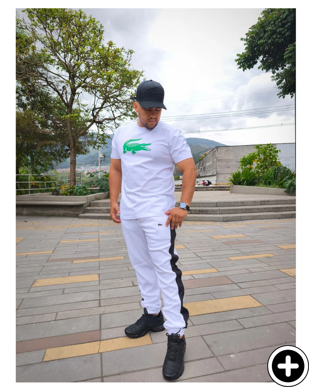 Conjunto Lacoste Camiseta Sudadera