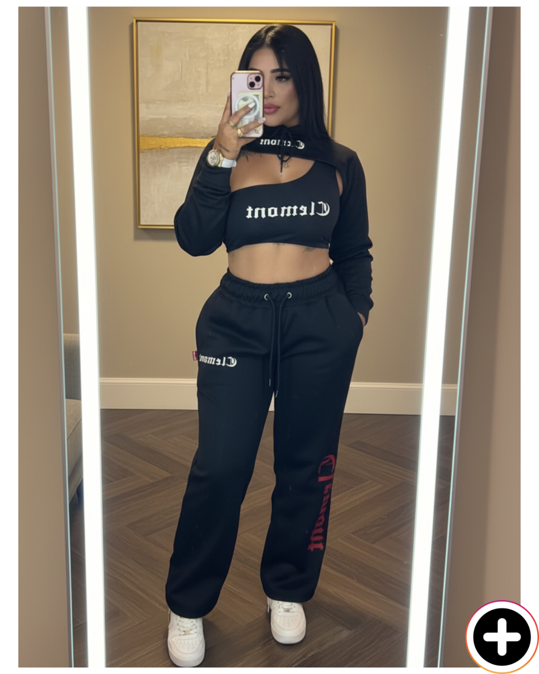 Conjunto Clemont Buzo Top Sudadera